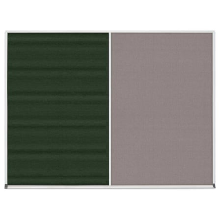 United Visual Products Single Door Radius Corkboard, 18"x24", Hea, UV7010RC-BLACK-DBURGU UV7010RC-BLACK-DBURGU